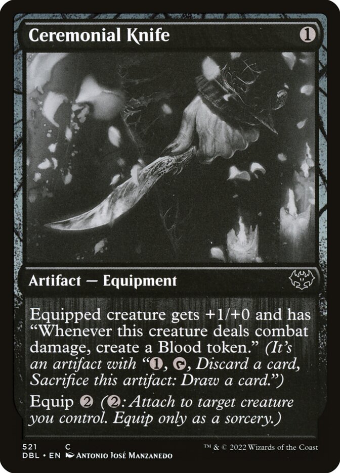 MTG Card Title: Ceremonial Knife DBL/521