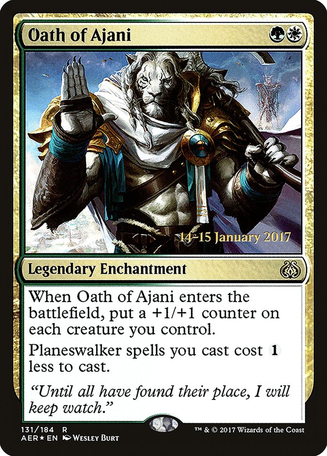 MTG Card Title: Oath of Ajani PAER/131s