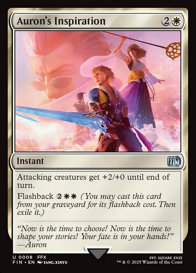 MTG Card Title: Auron's Inspiration FIN/8