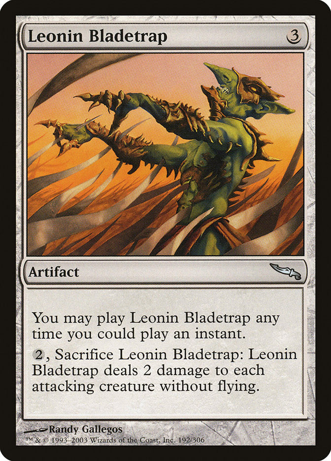 MTG Card Title: Leonin Bladetrap MRD/192