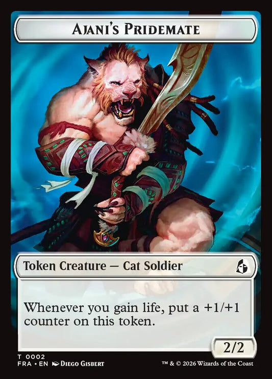 MTG Card Title: Ajani's Pridemate TFRA/2