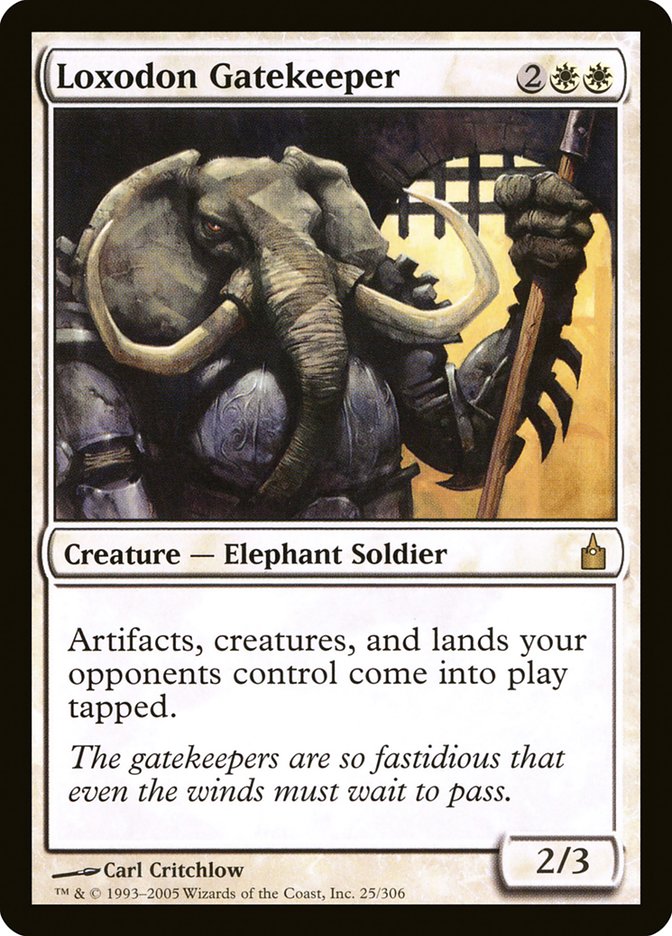 MTG Card Title: Loxodon Gatekeeper RAV/25