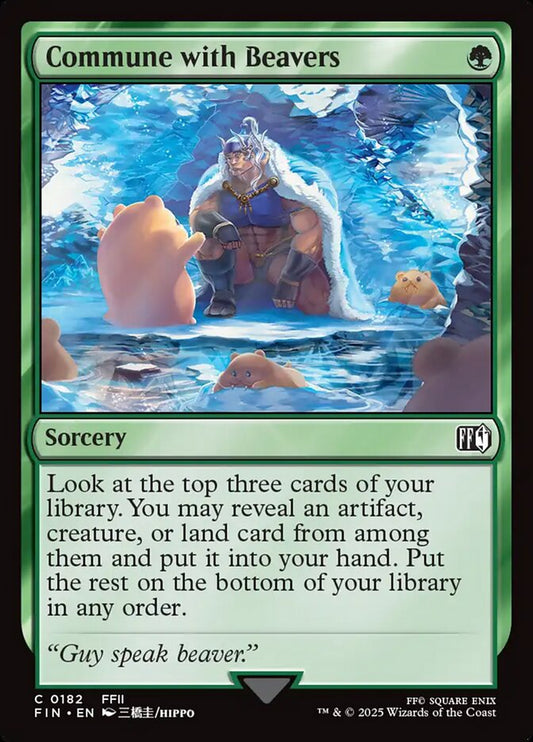 MTG Card Title: Commune with Beavers FIN/182