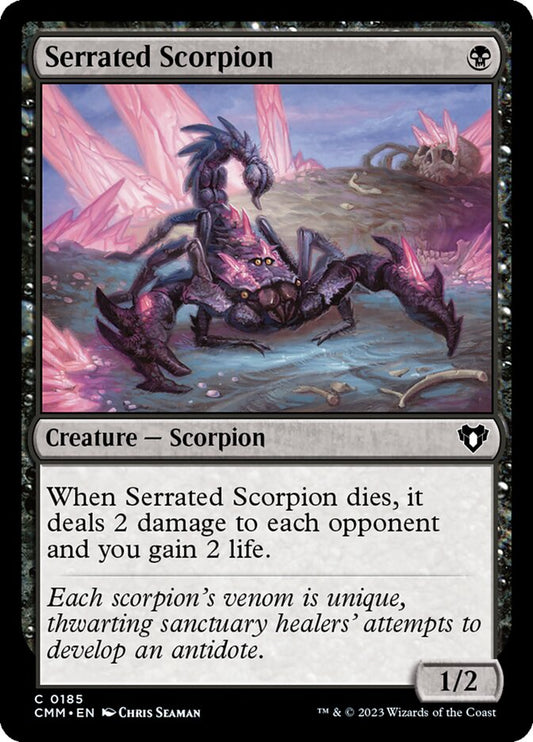 MTG Card Title: Serrated Scorpion CMM/185
