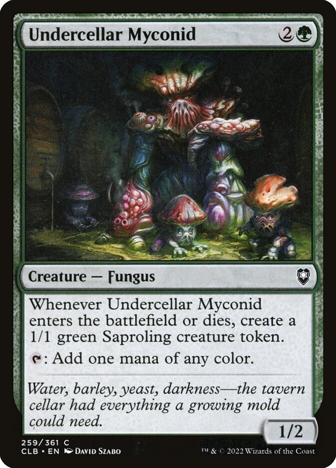 MTG Card Title: Undercellar Myconid CLB/259