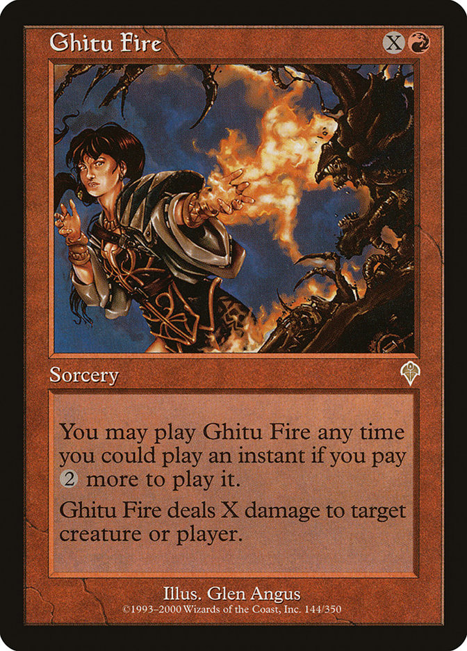 MTG Card Title: Ghitu Fire INV/144