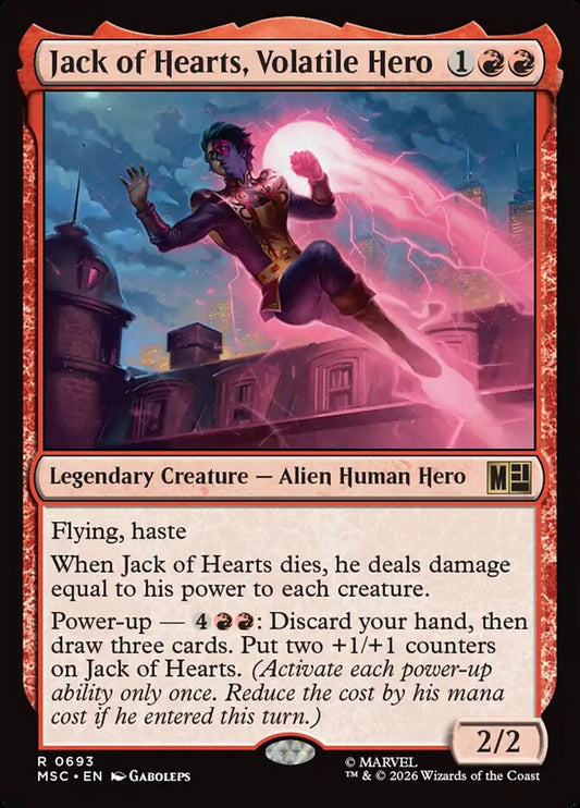 MTG Card Title: Jack of Hearts, Volatile Hero MSC/693