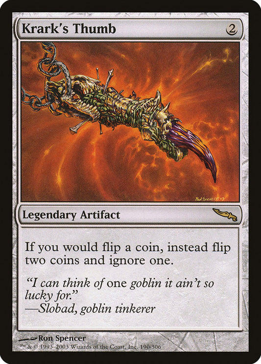 MTG Card Title: Krark's Thumb MRD/190