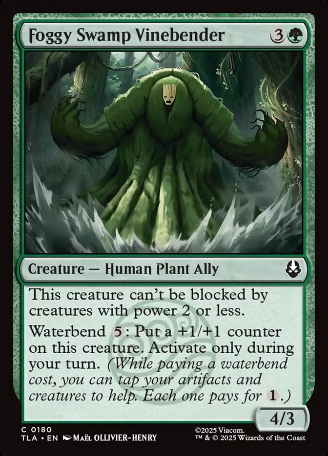 MTG Card Title: Foggy Swamp Vinebender TLA/180