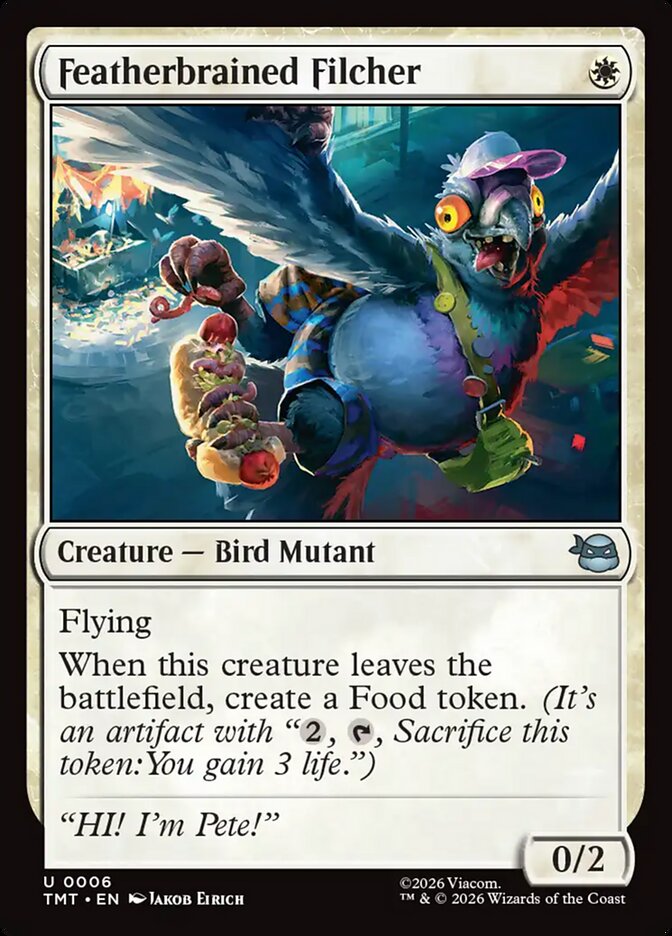 MTG Card Title: Featherbrained Filcher TMT/6