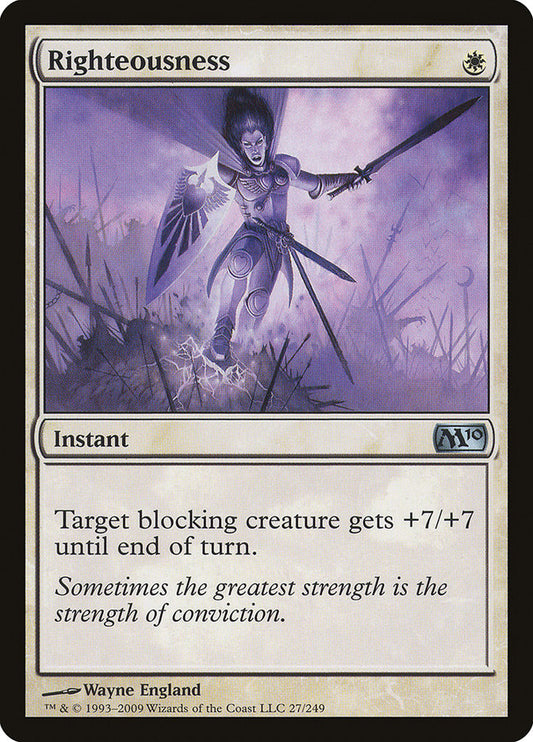 MTG Card Title: Righteousness M10/27