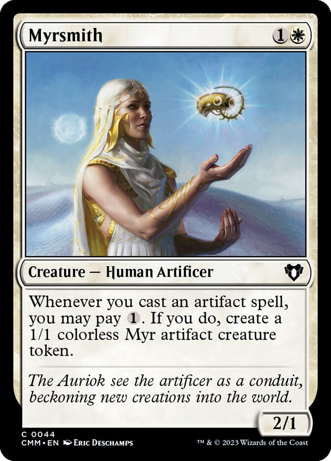 MTG Card Title: Myrsmith CMM/44
