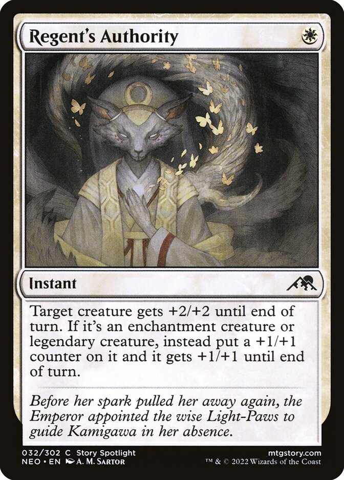 MTG Card Title: Regent's Authority NEO/32