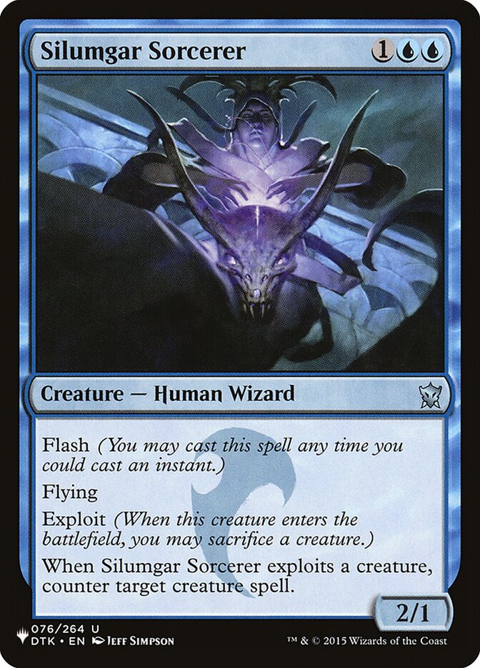 MTG Card Title: Silumgar Sorcerer PLST/DTK-76