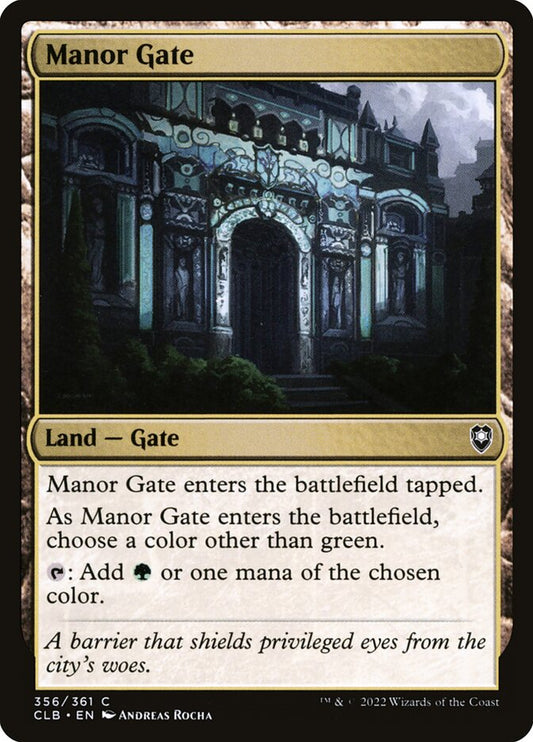 MTG Card Title: Manor Gate CLB/356