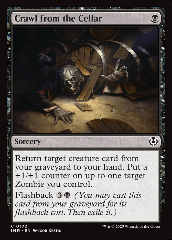 MTG Card Title: Crawl from the Cellar INR/102