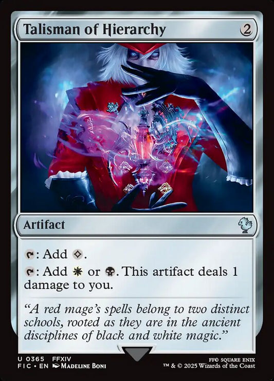 MTG Card Title: Talisman of Hierarchy FIC/365
