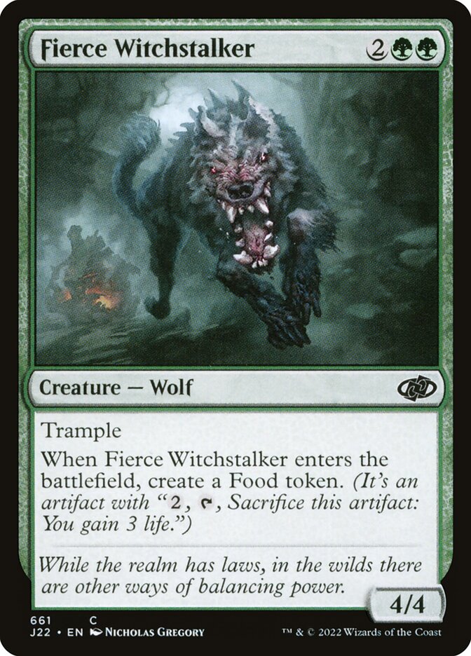 MTG Card Title: Fierce Witchstalker J22/661