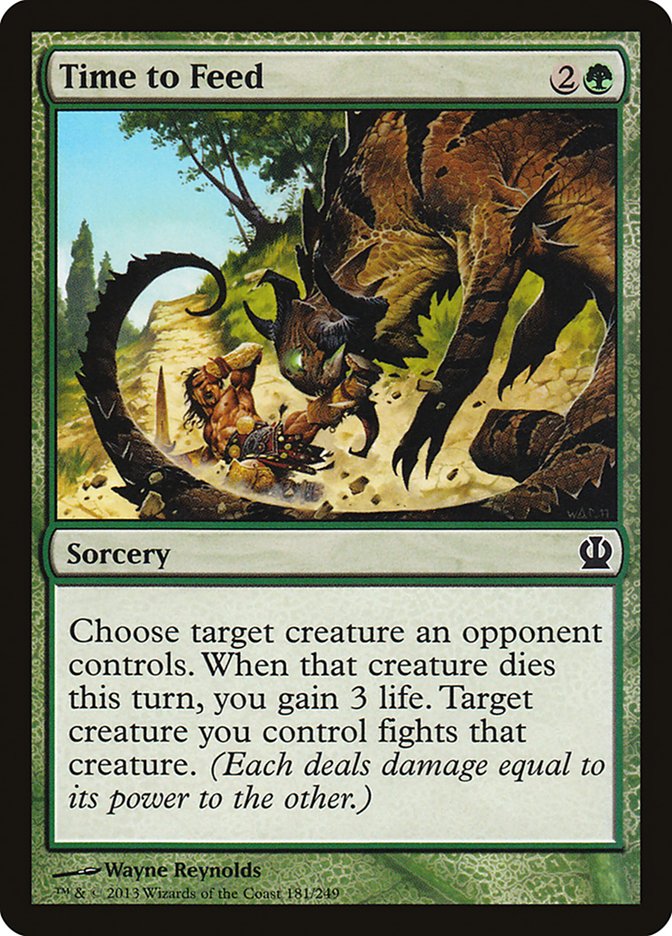 MTG Card Title: Time to Feed THS/181