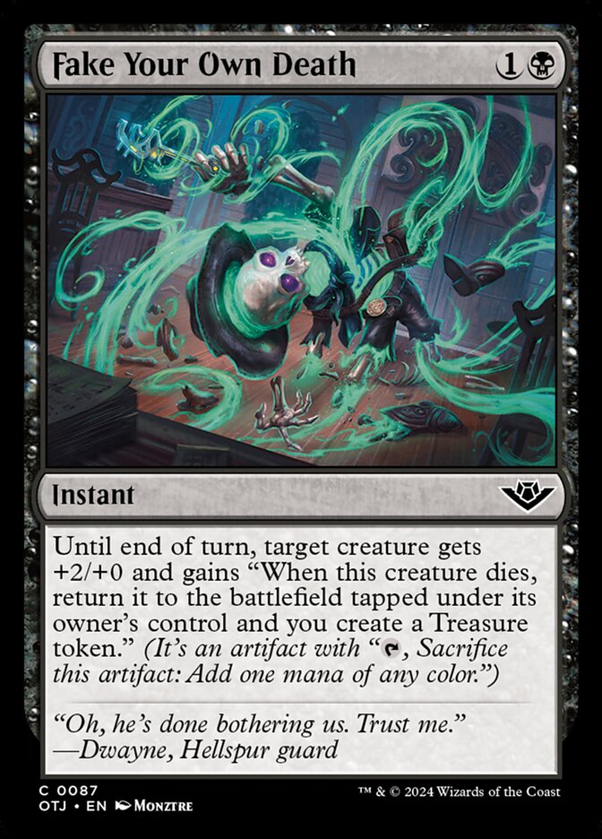 MTG Card Title: Fake Your Own Death OTJ/87