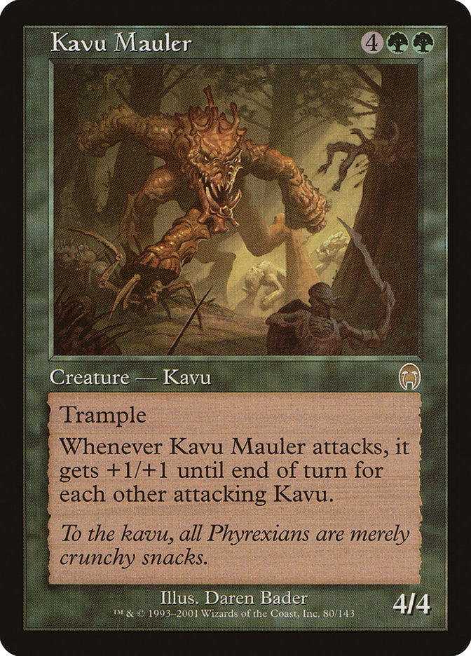 MTG Card Title: Kavu Mauler APC/80