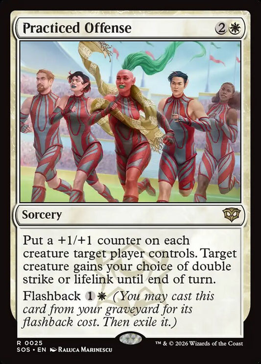 MTG Card Title: Practiced Offense SOS/25