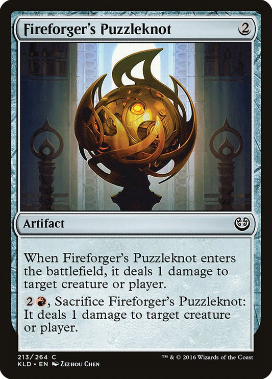 MTG Card Title: Fireforger's Puzzleknot KLD/213