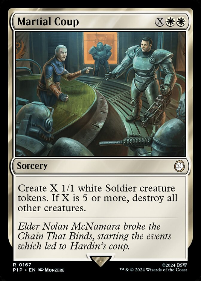 MTG Card Title: Martial Coup PIP/167