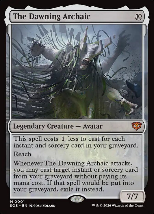 MTG Card Title: The Dawning Archaic SOS/1