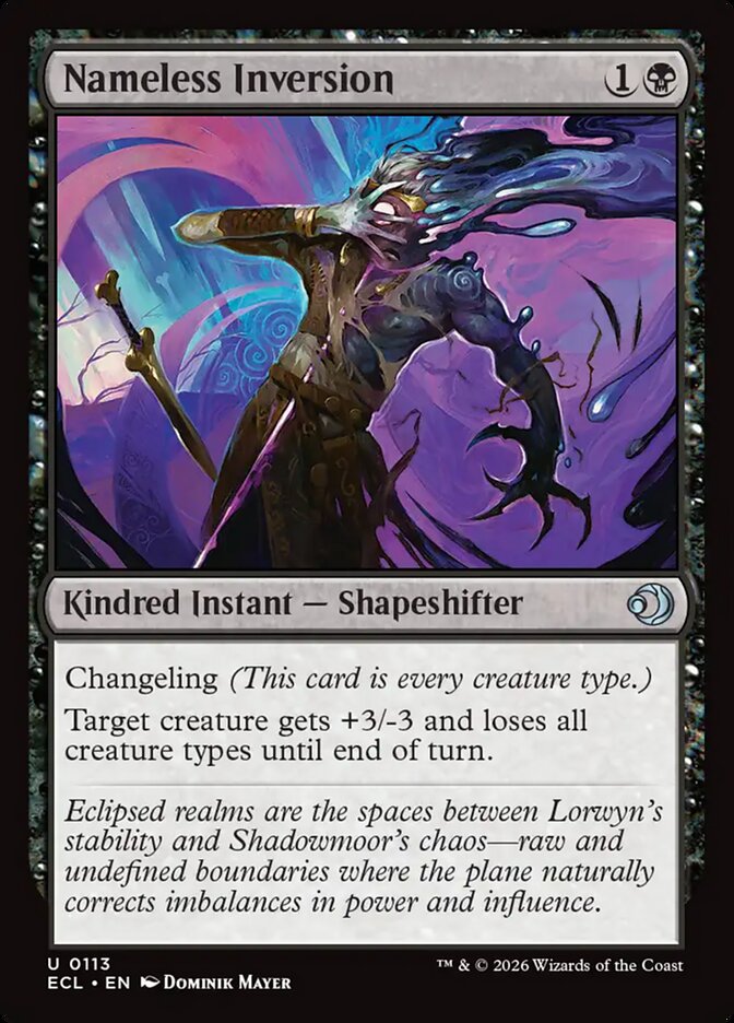 MTG Card Title: Nameless Inversion ECL/113