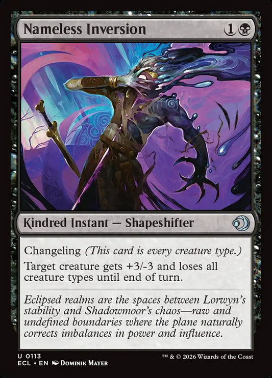 MTG Card Title: Nameless Inversion ECL/113