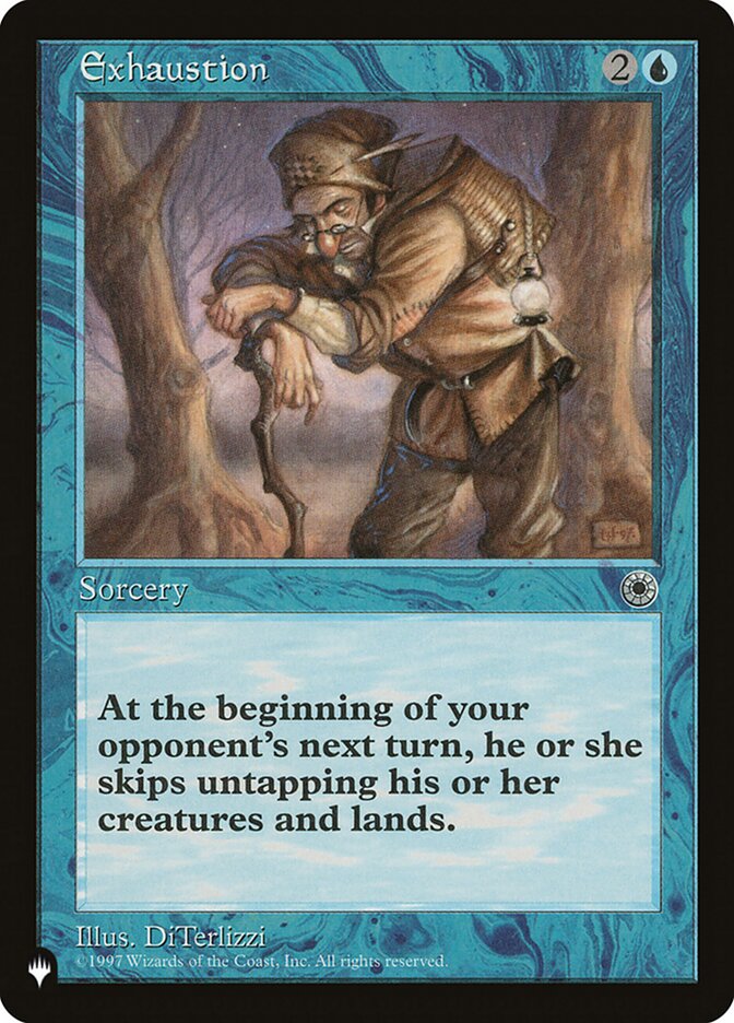 MTG Card Title: Exhaustion PLST/POR-54