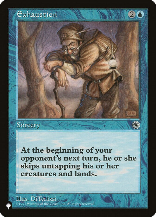 MTG Card Title: Exhaustion PLST/POR-54