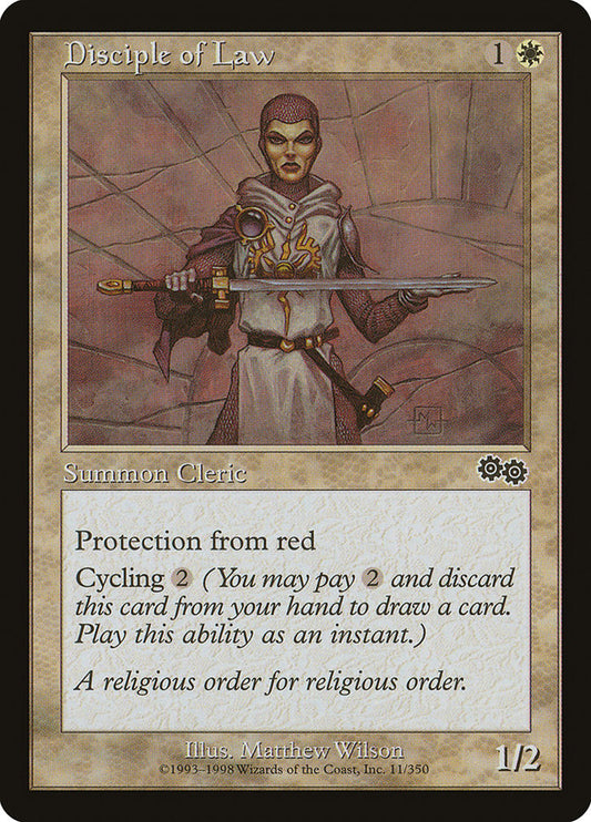 MTG Card Title: Disciple of Law USG/11