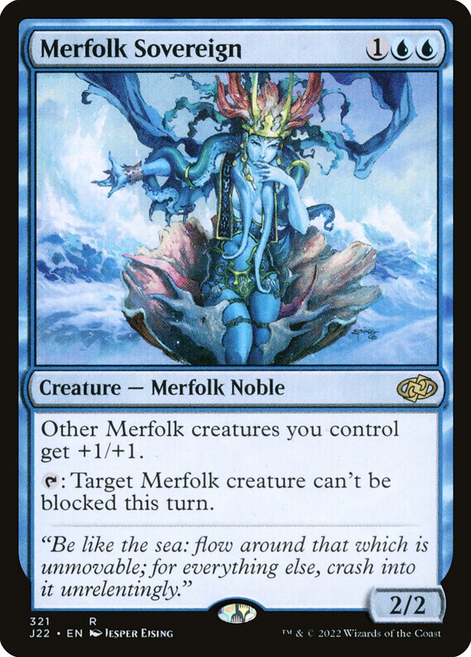 MTG Card Title: Merfolk Sovereign J22/321