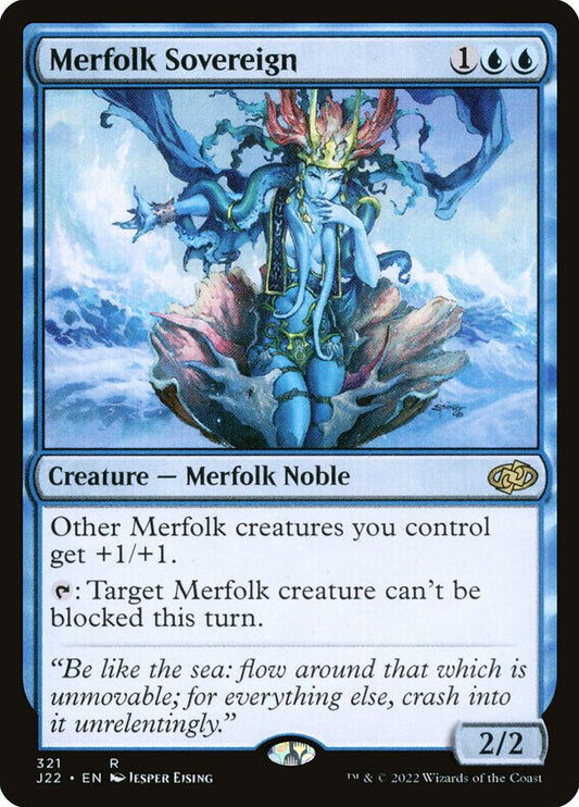 MTG Card Title: Merfolk Sovereign J22/321