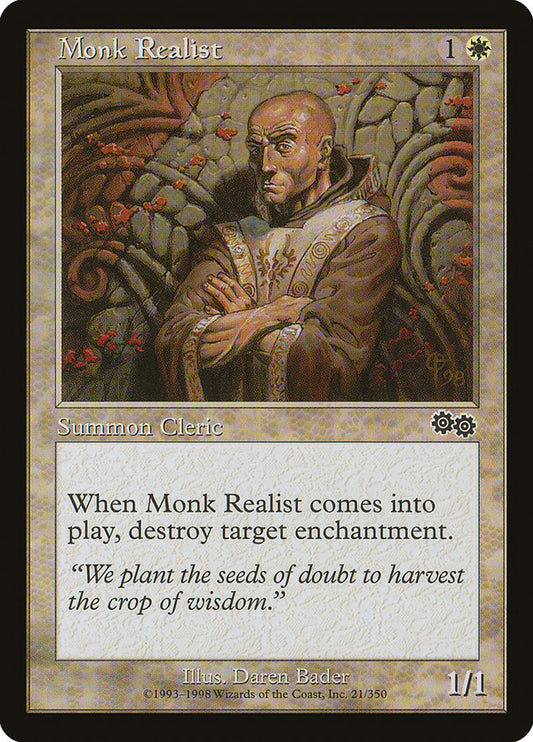 MTG Card Title: Monk Realist USG/21