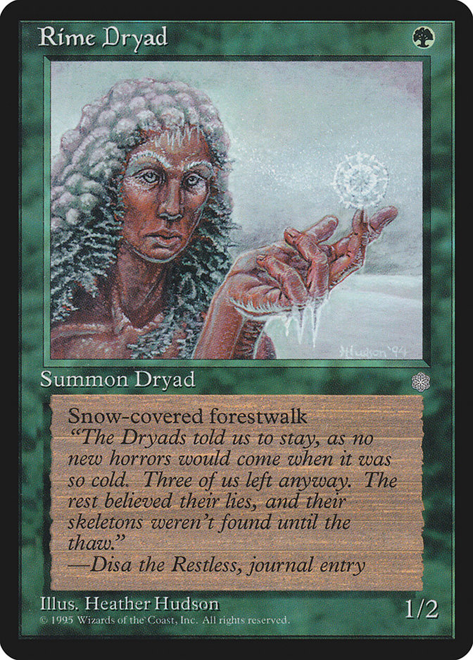 MTG Card Title: Rime Dryad ICE/260