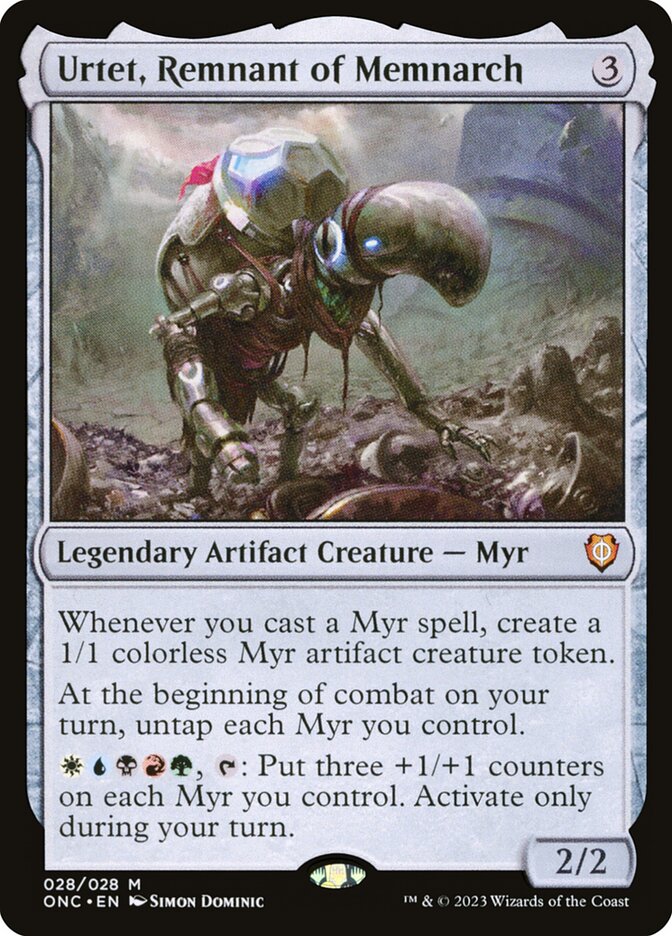 MTG Card Title: Urtet, Remnant of Memnarch ONC/28