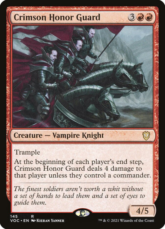 MTG Card Title: Crimson Honor Guard VOC/145