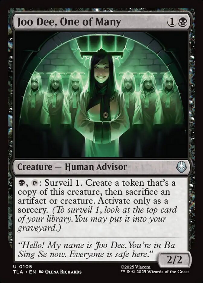 MTG Card Title: Joo Dee, One of Many TLA/105