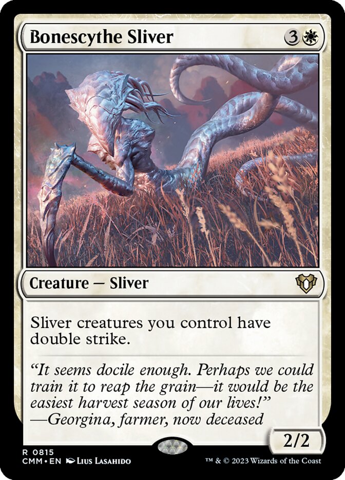MTG Card Title: Bonescythe Sliver CMM/815