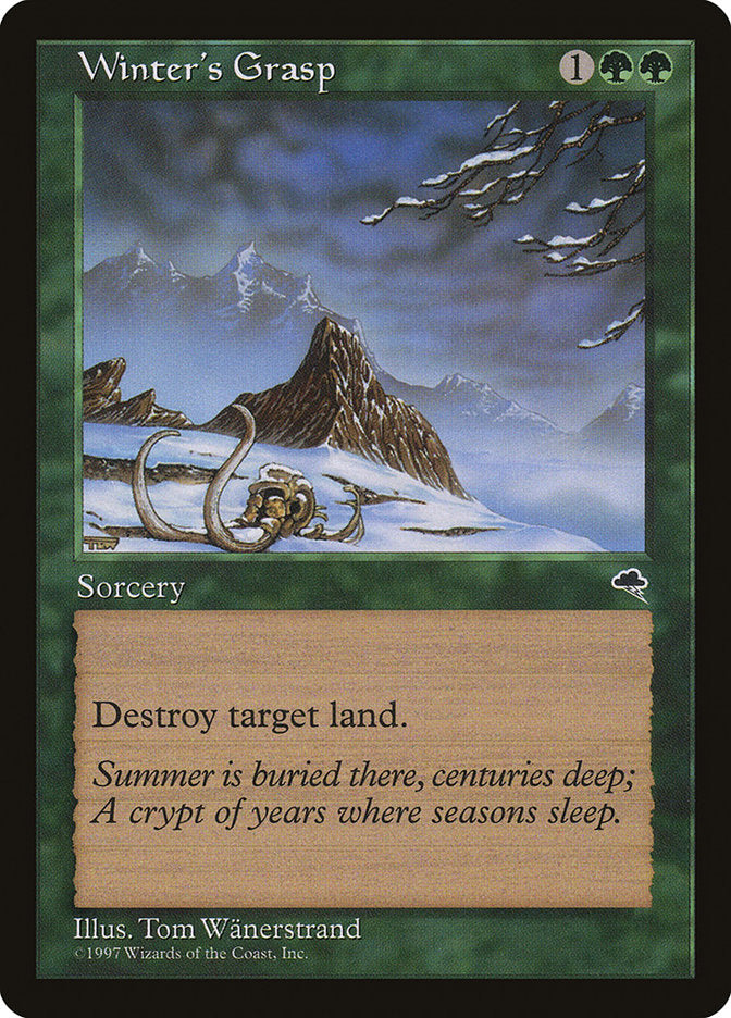 MTG Card Title: Winter's Grasp TMP/265