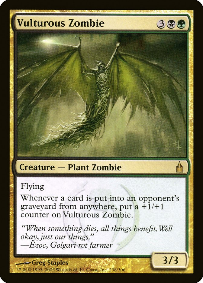 MTG Card Title: Vulturous Zombie RAV/238