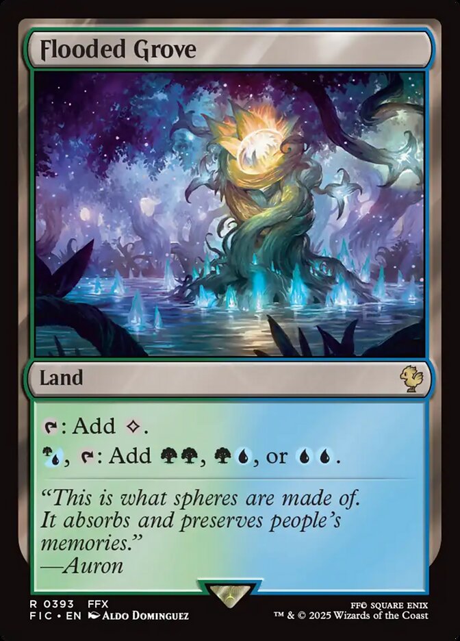 MTG Card Title: Flooded Grove FIC/393