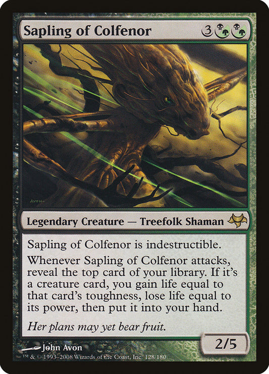MTG Card Title: Sapling of Colfenor EVE/128
