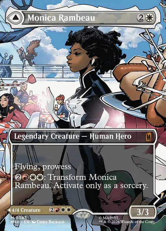 MTG Card Title: Monica Rambeau // Photon, Living Light MSH/345