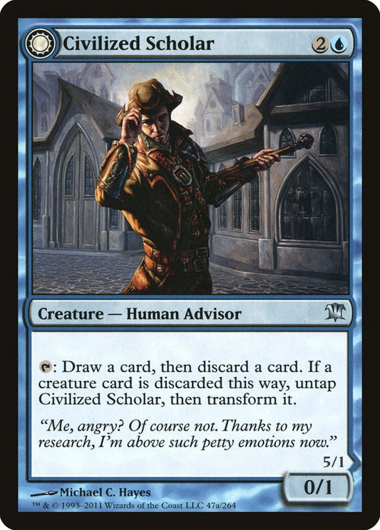 MTG Card Title: Civilized Scholar // Homicidal Brute ISD/47