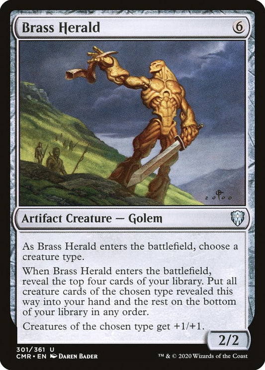 MTG Card Title: Brass Herald CMR/301