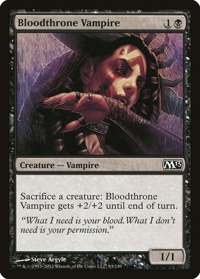 MTG Card Title: Bloodthrone Vampire M13/83
